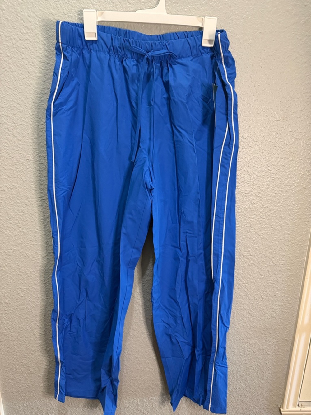 wild fable Royal Blue Track Pants with White Side Stripes